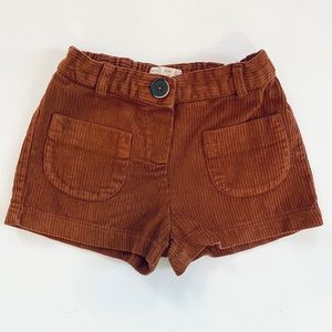 Brown Corduroy Zara Shorts